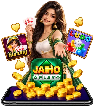 JAIHO PLAY game illustration with Rummy and Ludo